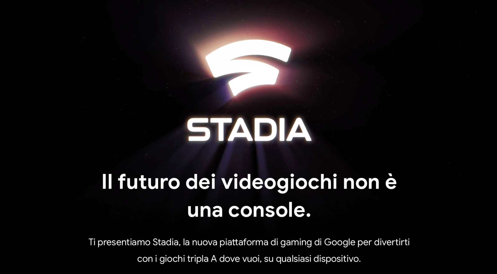 Google con Stadia reinventa il Gaming