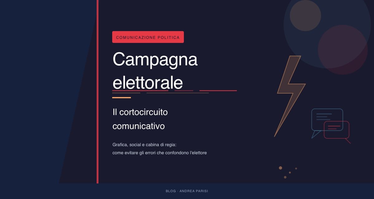 cortocircuito comunicativo campagna elettorale